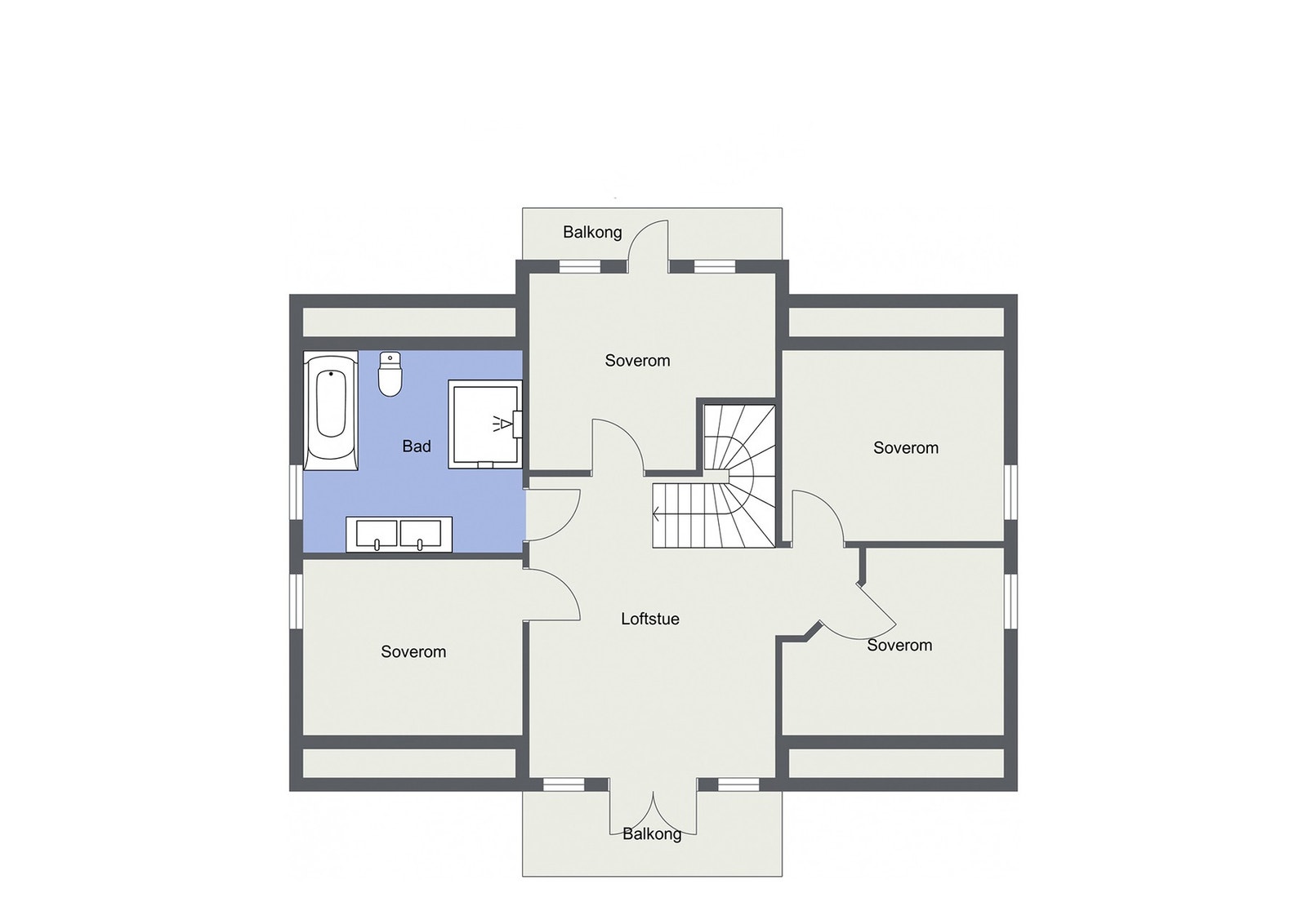 2. etasje Galleribilde