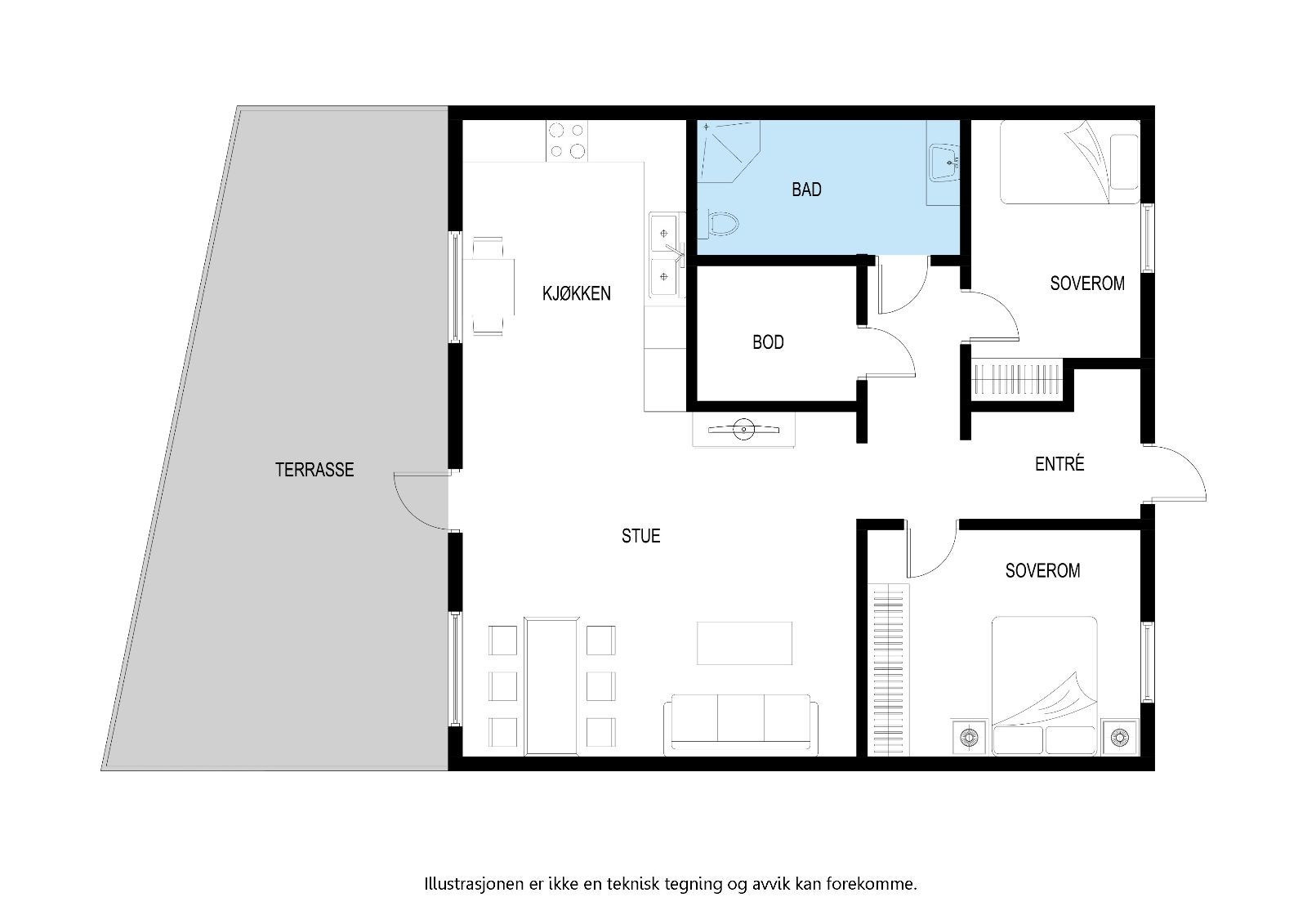 Plantegning Galleribilde