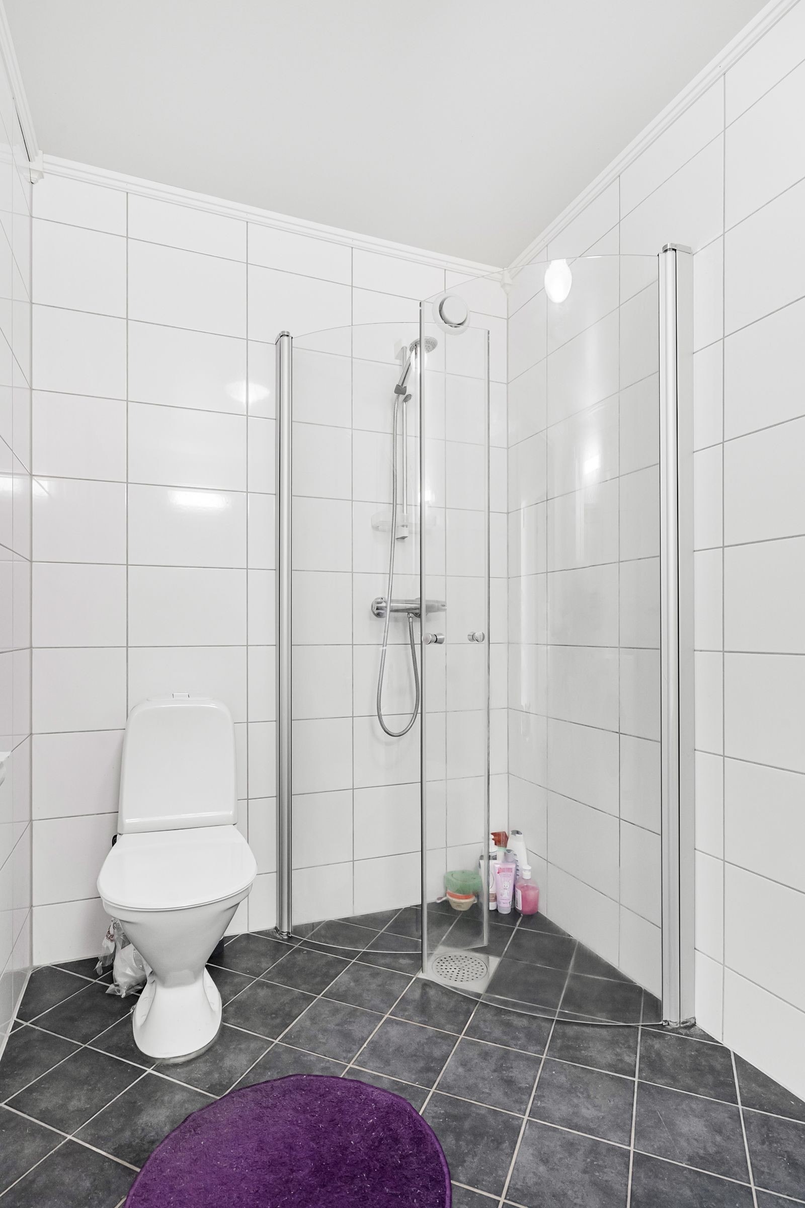 Hjørnedusj med glassdører Galleribilde