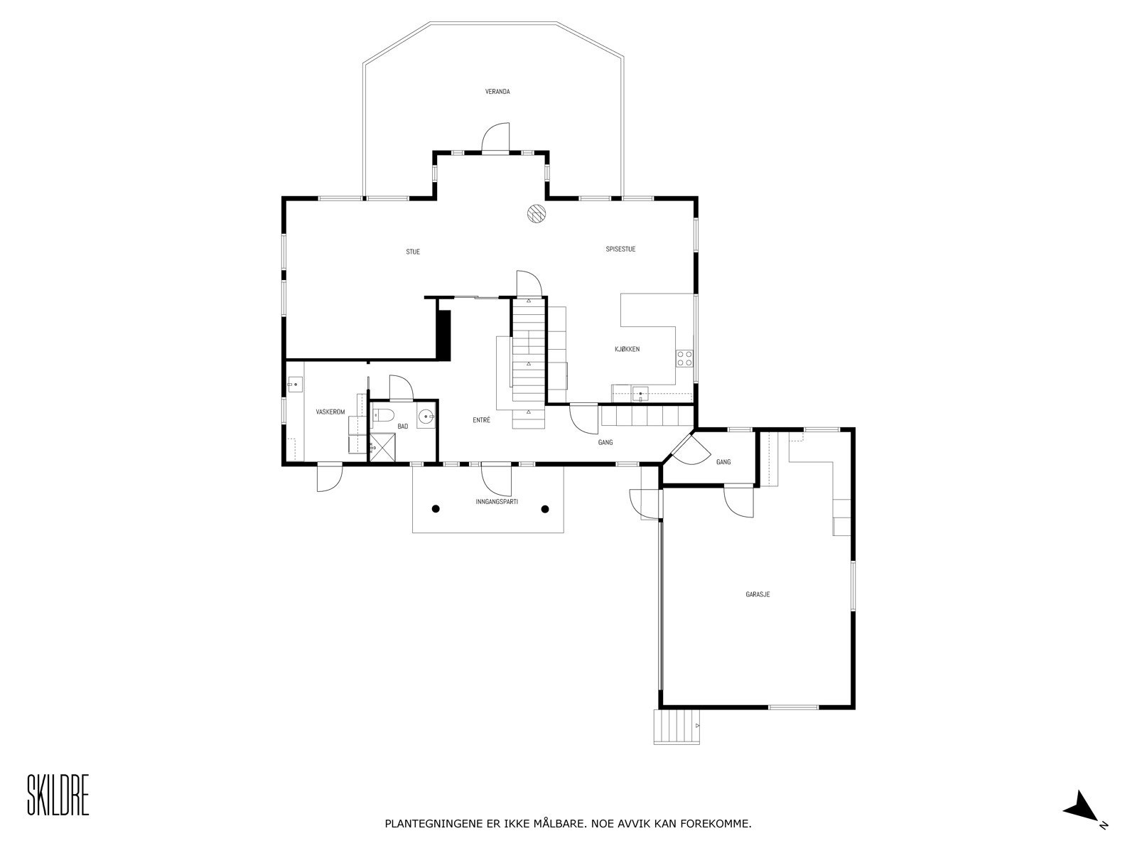 Plantegning 1.etasje Galleribilde