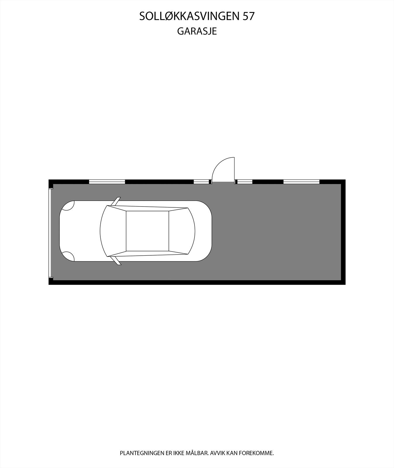 Plantegning GARASJE Galleribilde