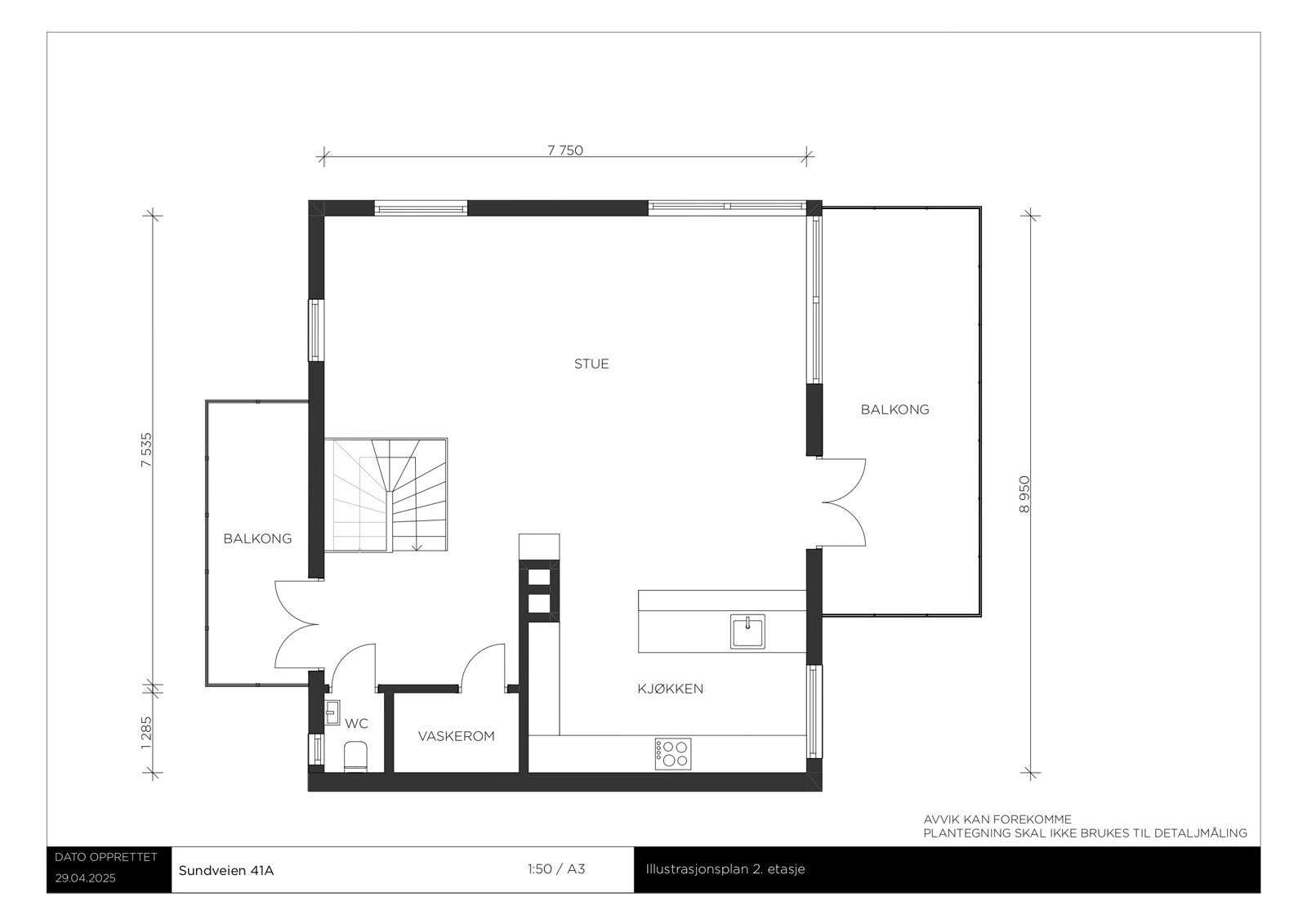 Plantegning 2. etasje Galleribilde