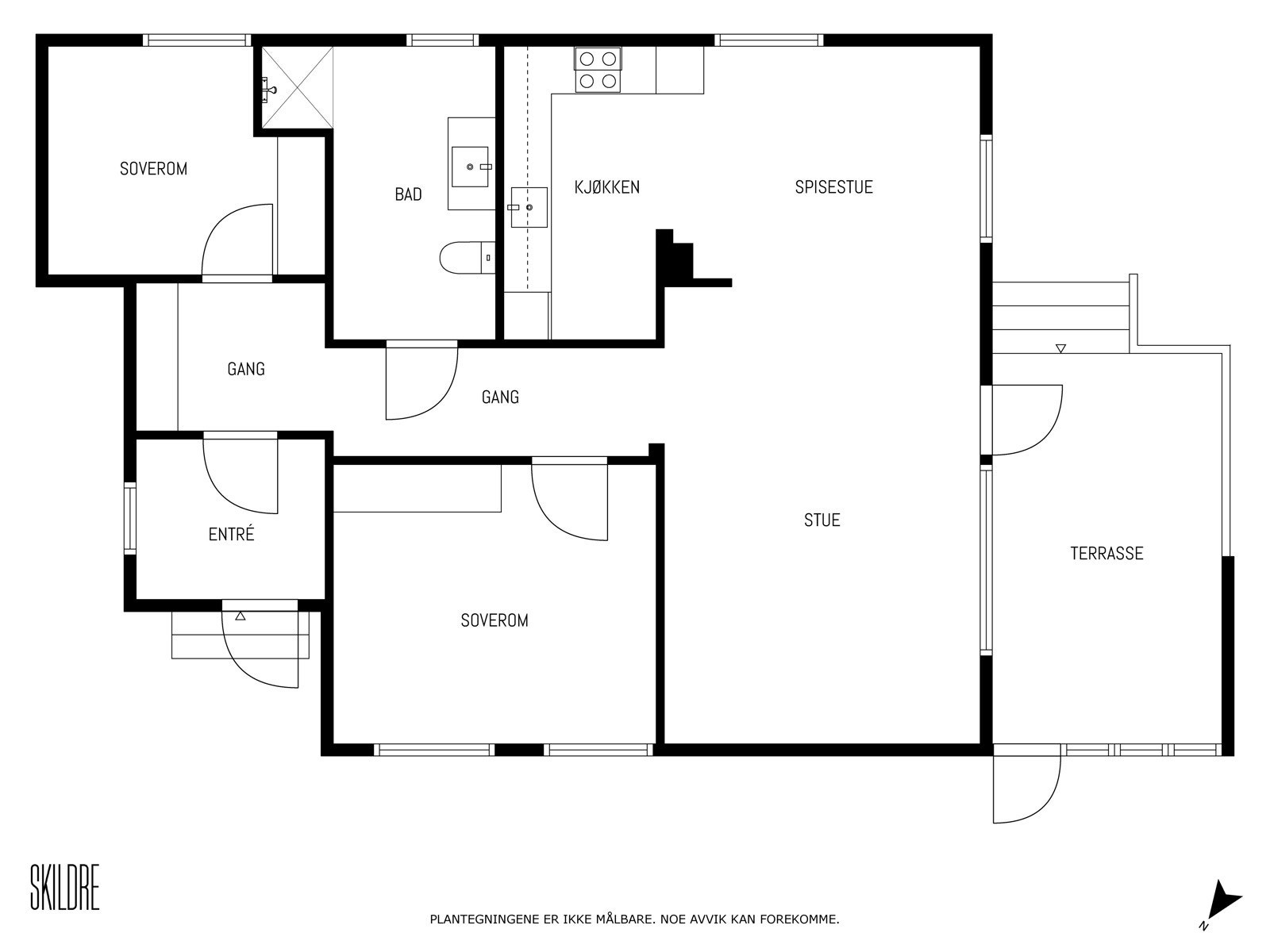 Plantegning - Hovedetasje Galleribilde