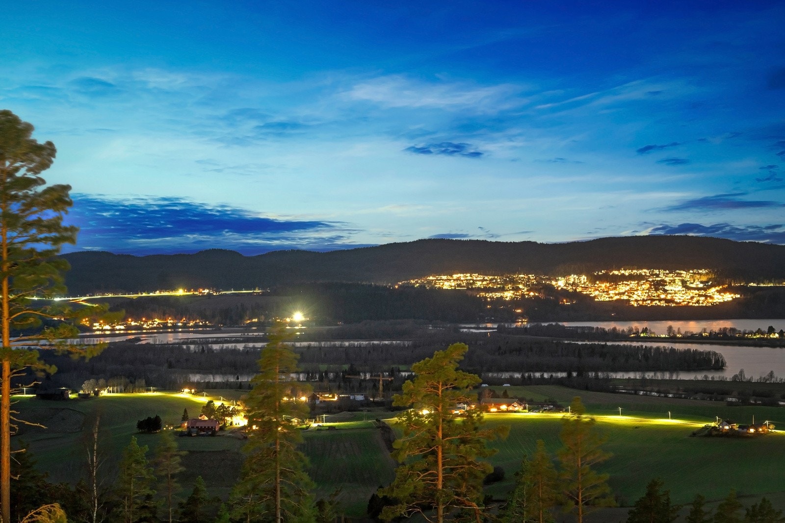 Utsikt kveld Galleribilde