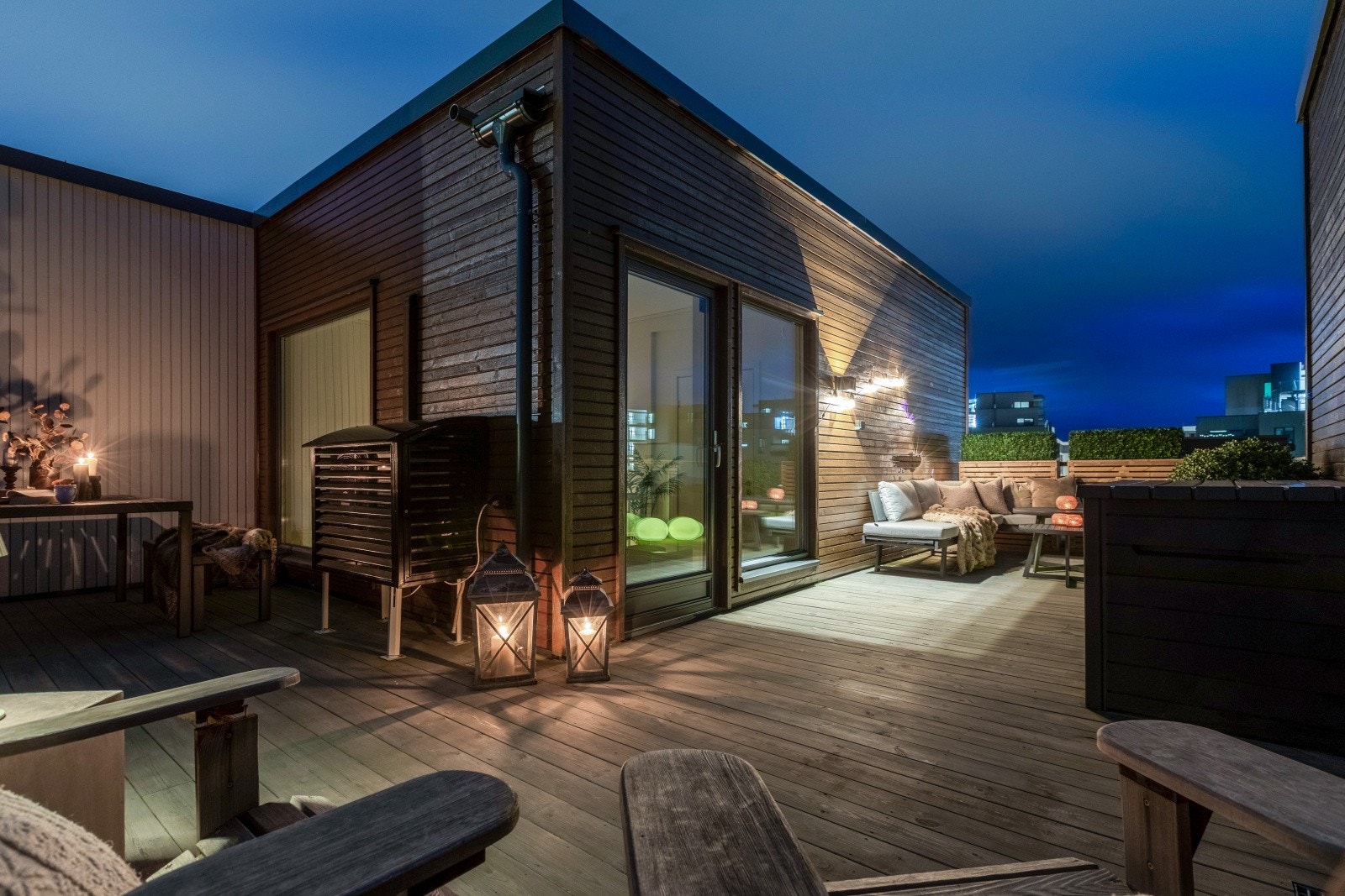 Her får du bla. en nydelig, usjenert takterrasse. Galleribilde