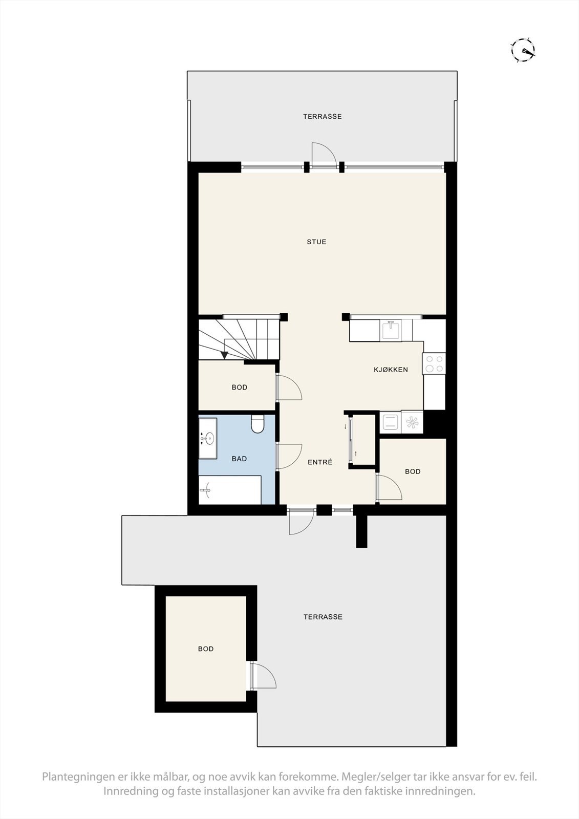 Plantegning - 1.etasje. Galleribilde