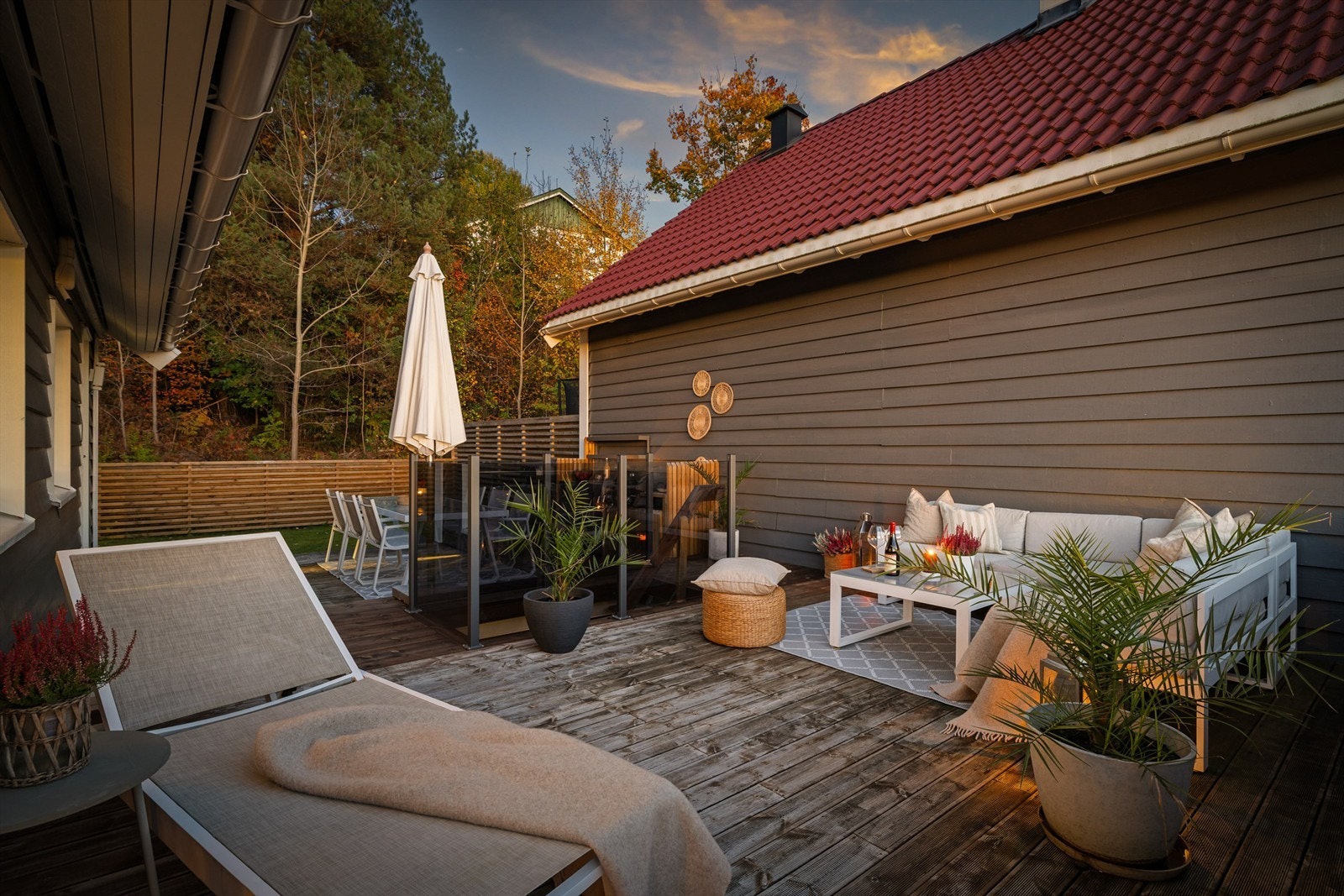 Terrassen er en forlengelse av boligens sosiale soner. Galleribilde