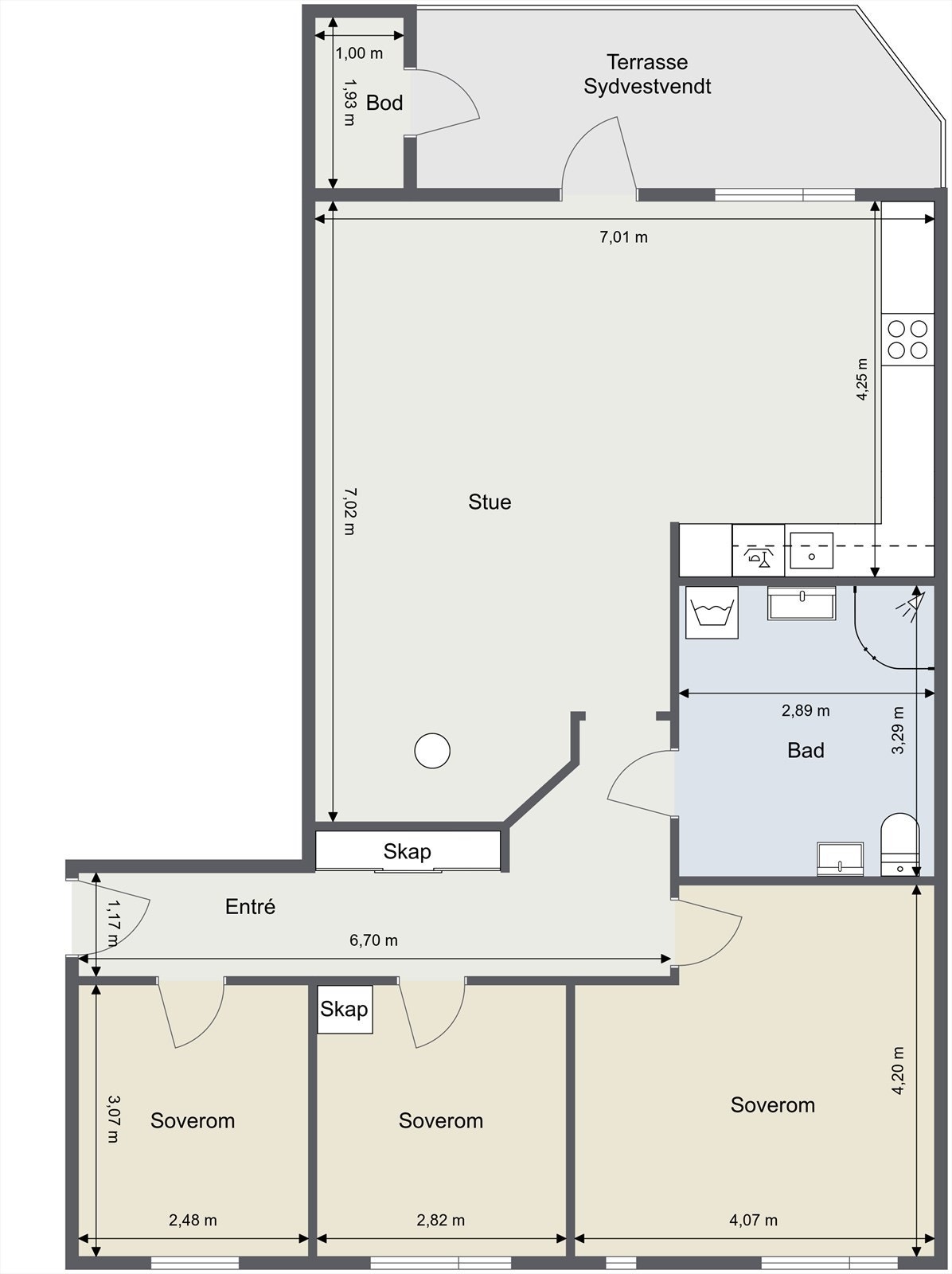 Planskisse. Galleribilde