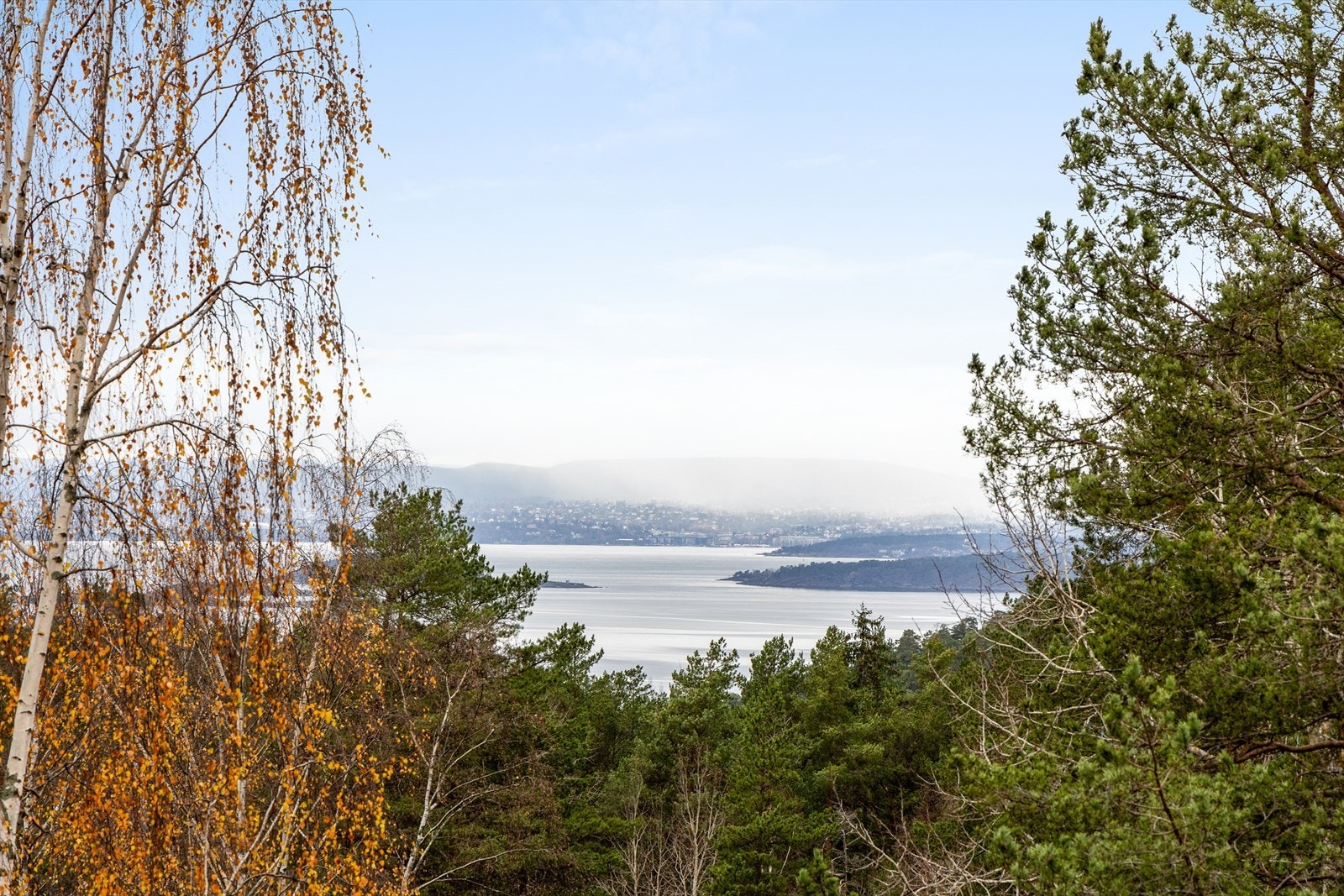 Fra balkongen kan du se helt til Bunnefjorden! Galleribilde