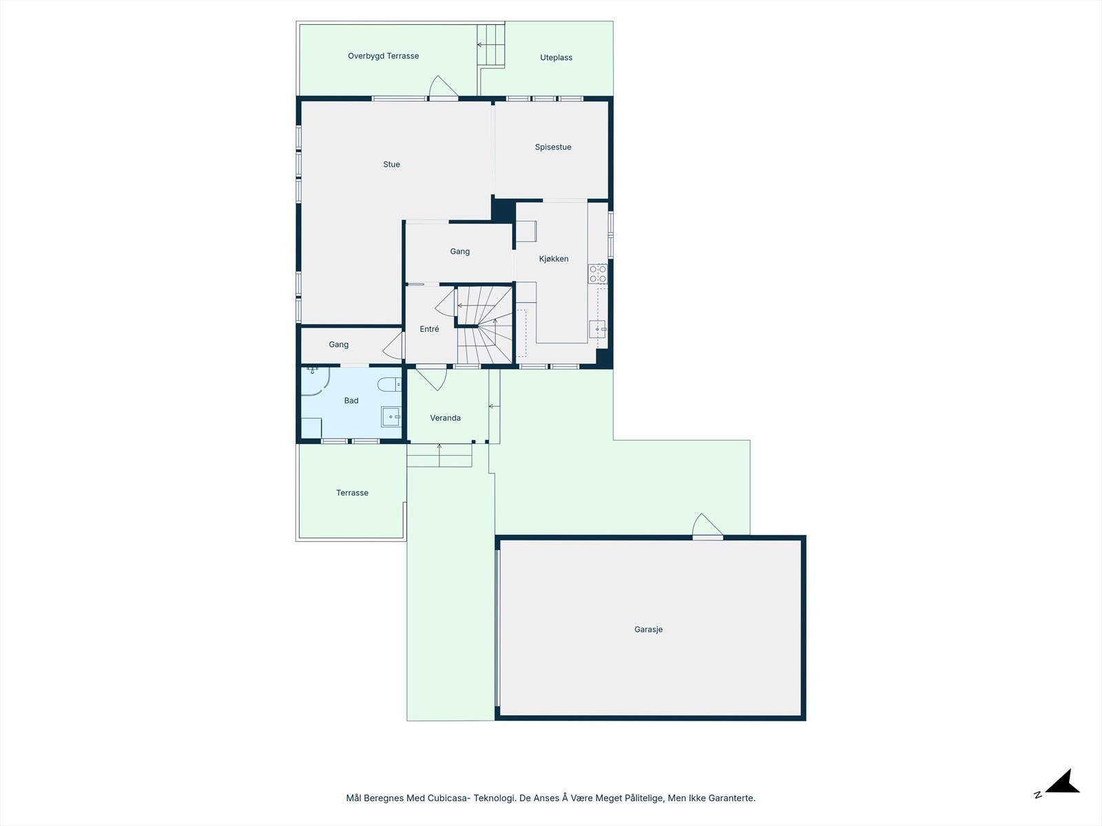 Plantegning - 1. etasje. Galleribilde