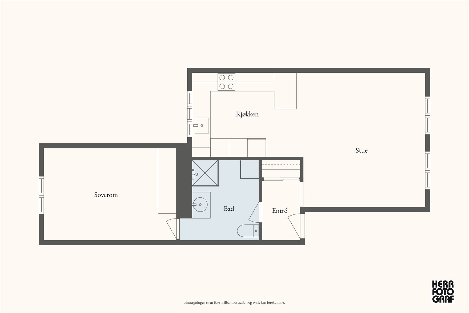 Plantegning Galleribilde