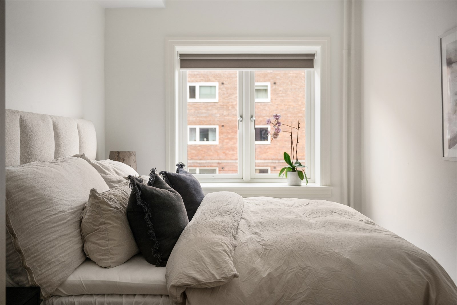 Store vindusflater og dype karmer som sikrer godt lysinnslipp. Galleribilde