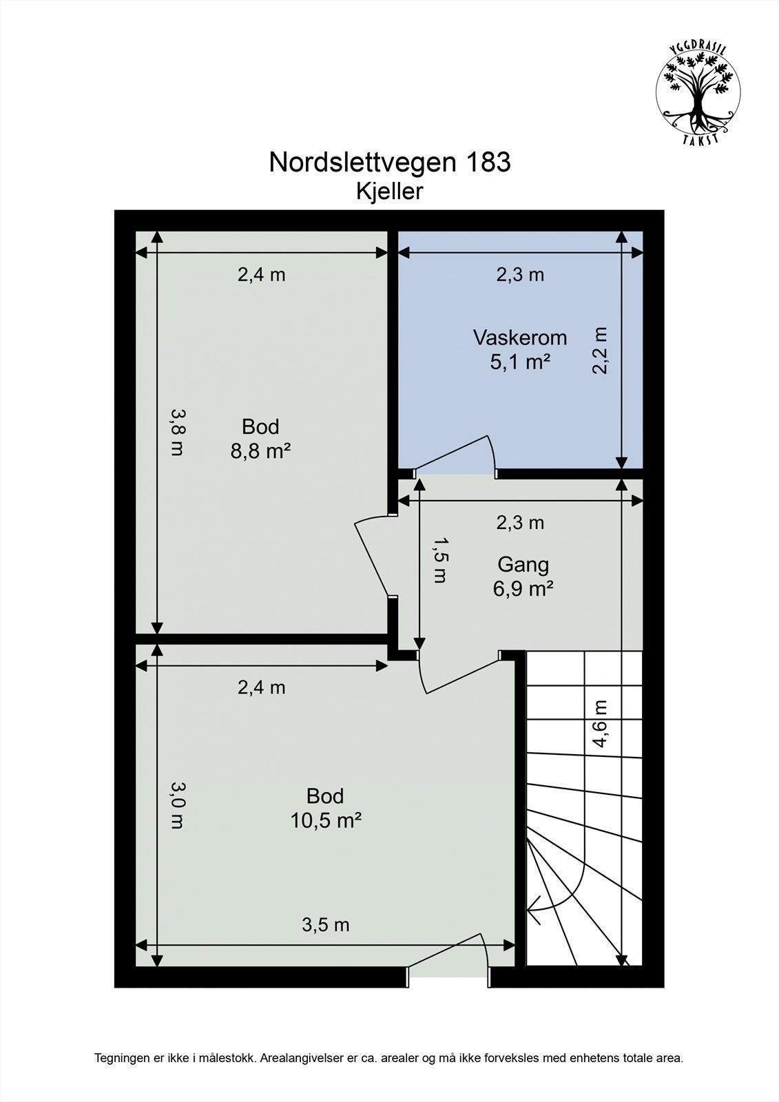 Plantegning kjeller Galleribilde