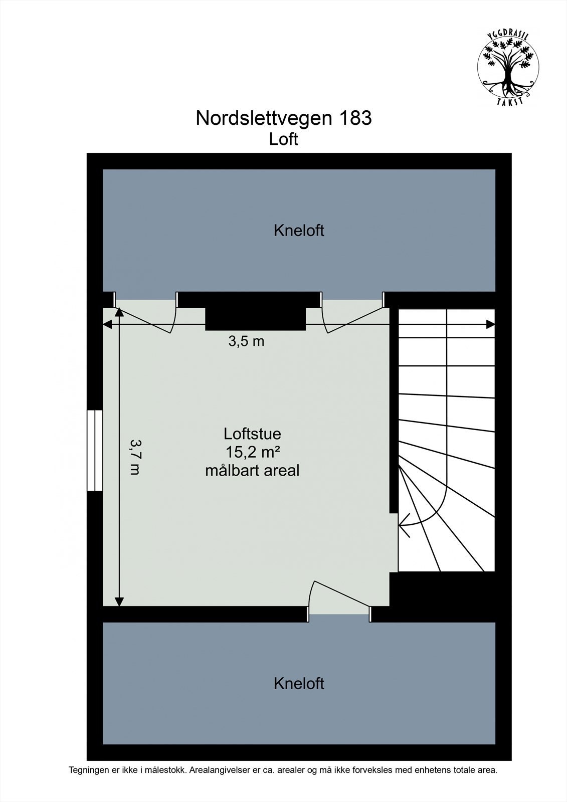 Plantegning loft Galleribilde