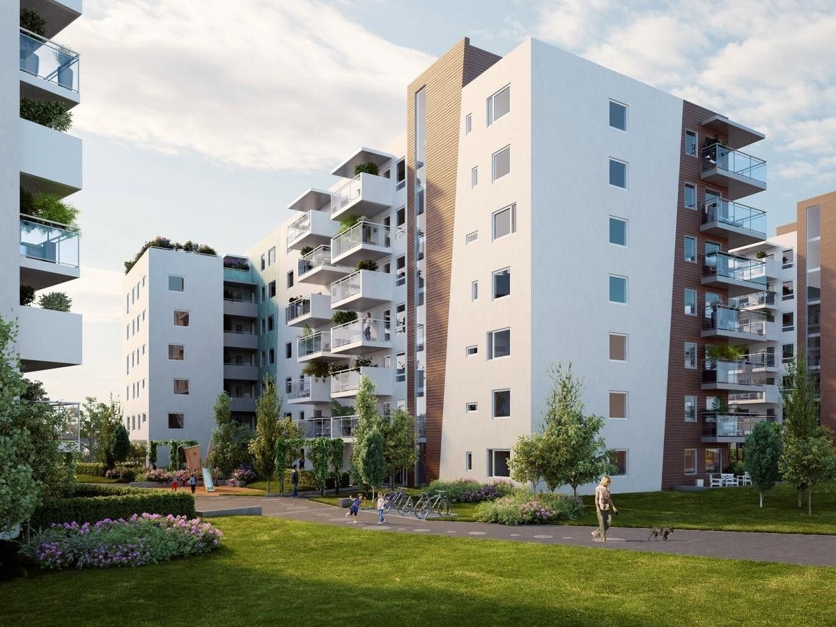 Gartnerkvartalet med flotte opparbeide fellesområder. Galleribilde