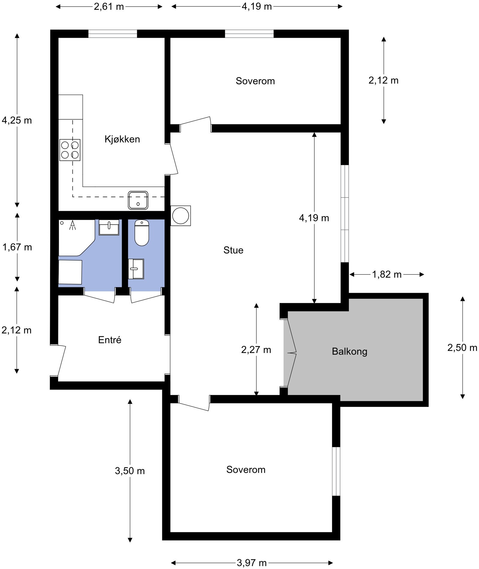 Plantegning Galleribilde