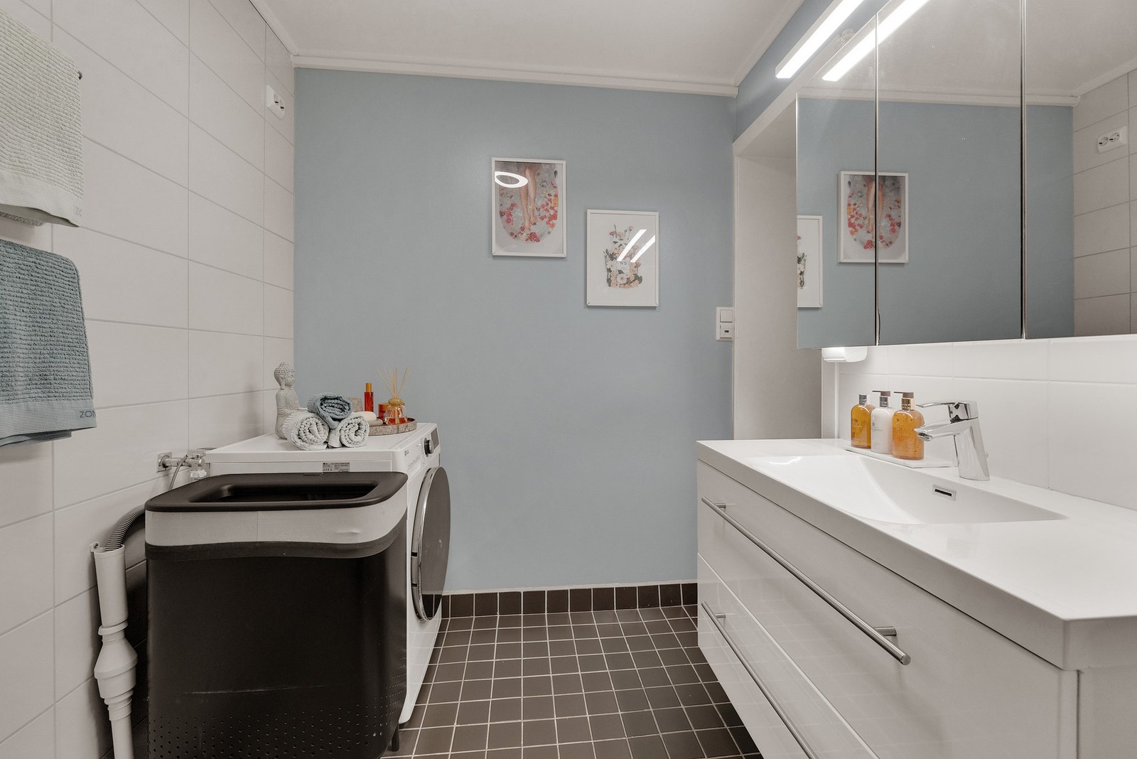 Opplegg for vaskemaskin og elektriske varmekabler Galleribilde