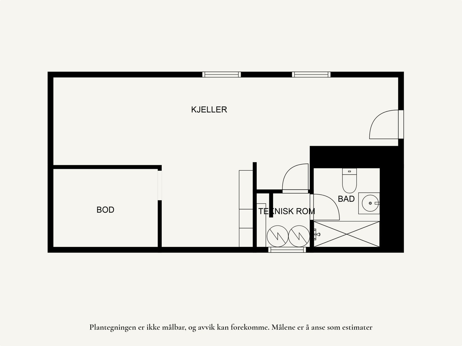 Plantegning - underetg. Galleribilde