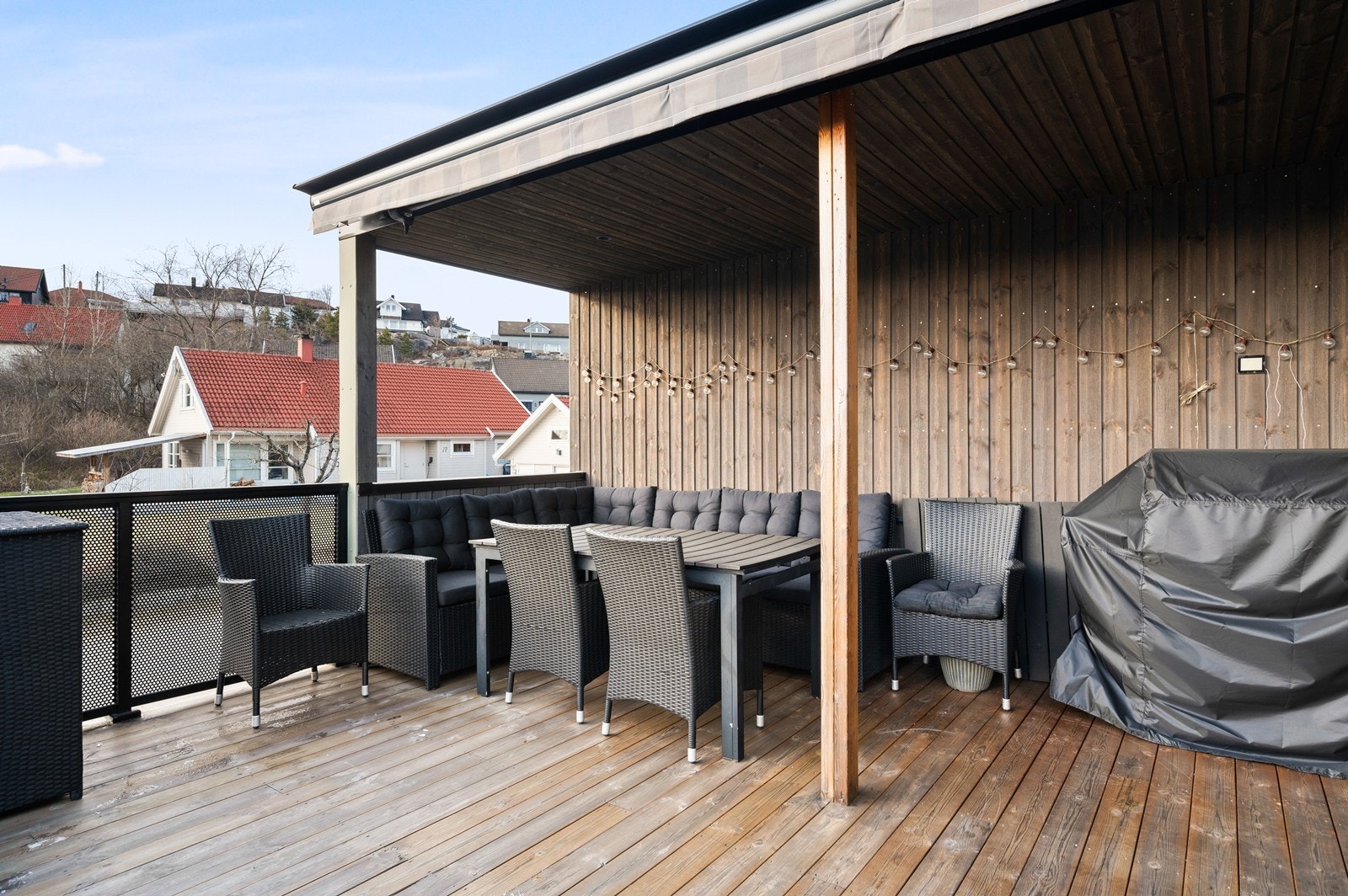 Verandaen har flere møbleringsmuligheter. Galleribilde