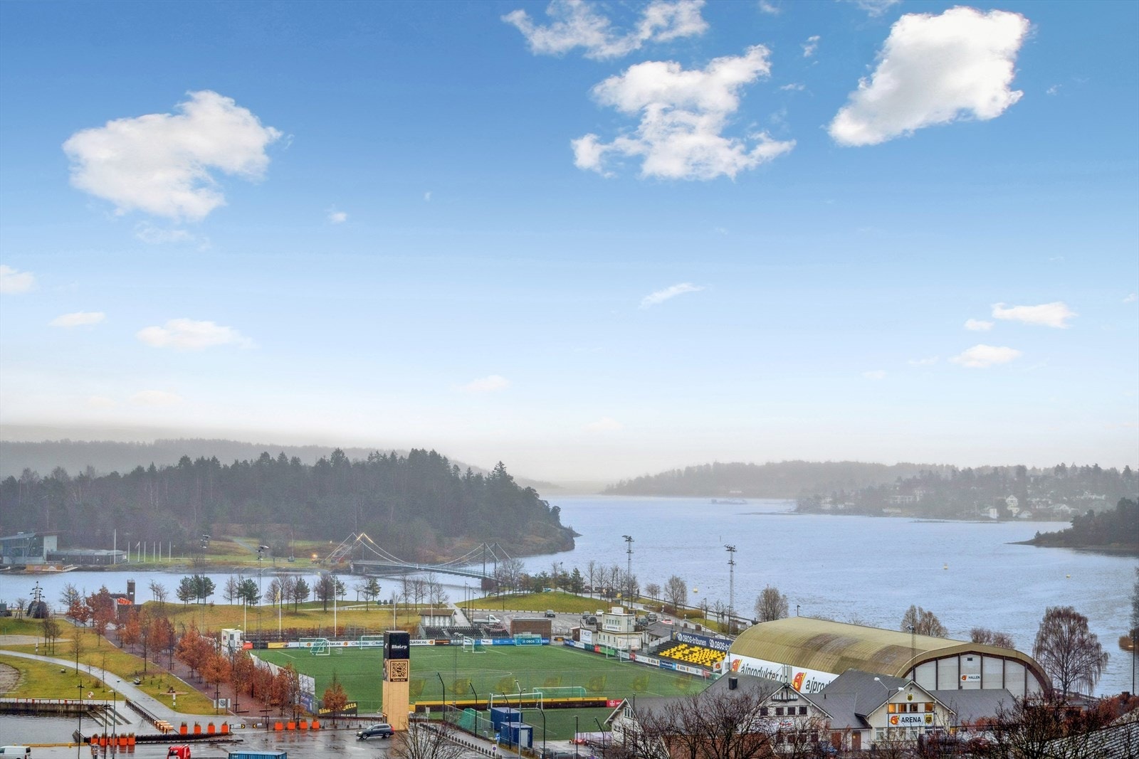 Utsikt fra balkong Galleribilde