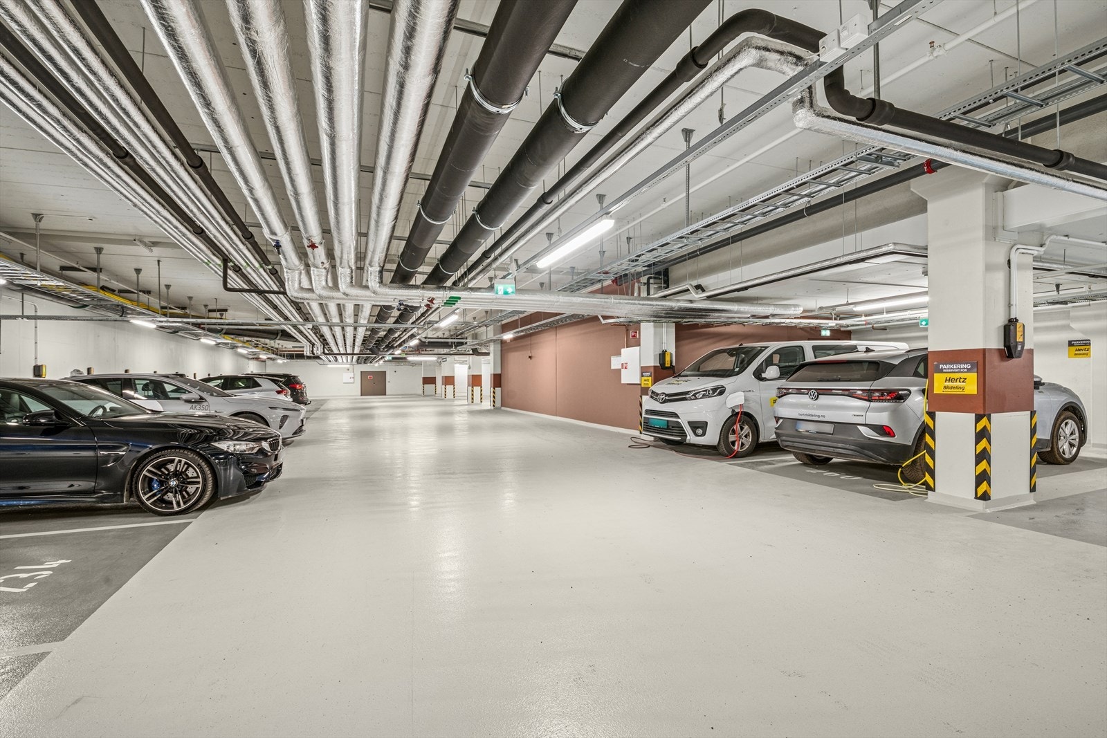 Parkering i Helgerudkvartalet kan leies via Apcoa. Galleribilde