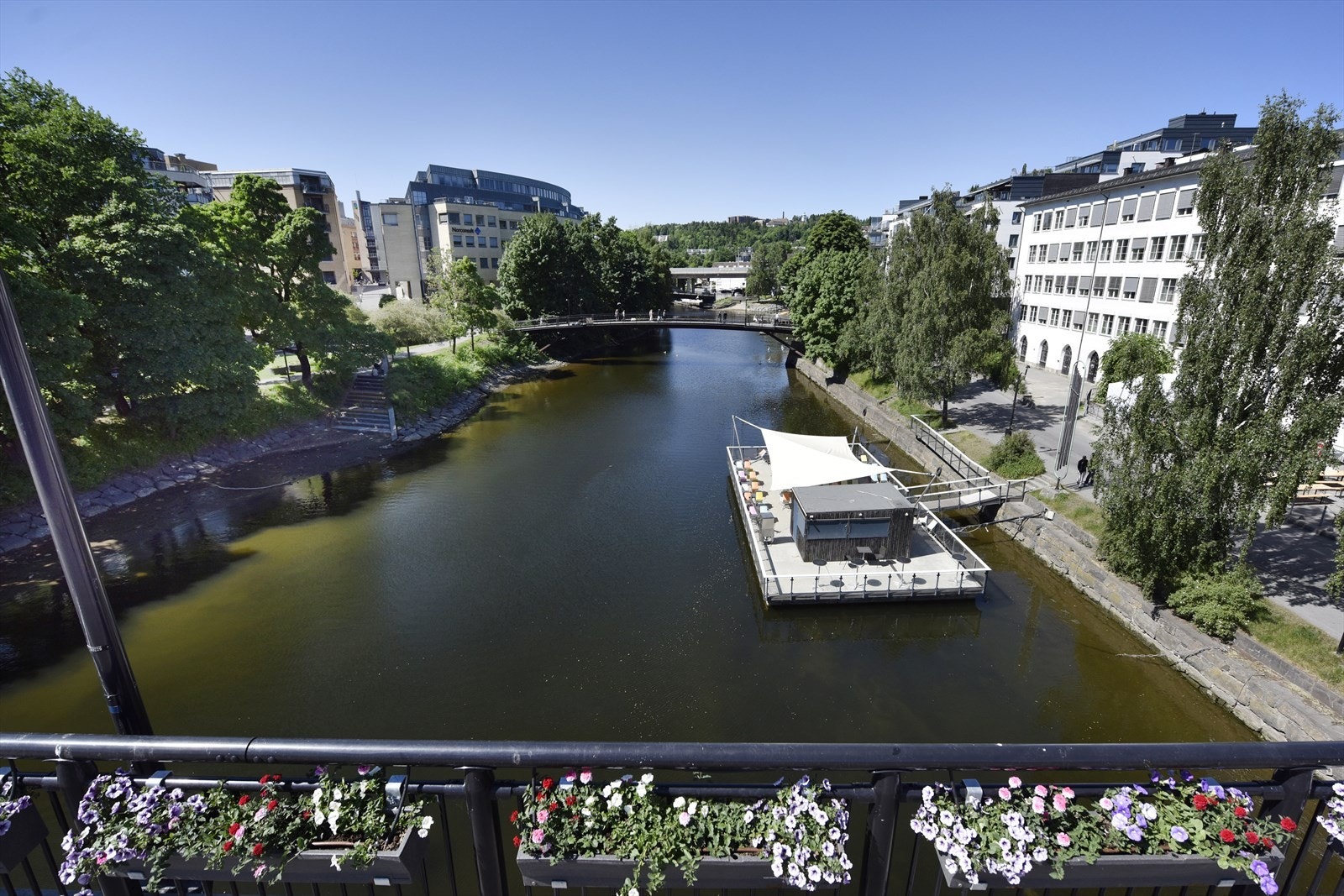 Elvepromenaden i Sandvika. Galleribilde