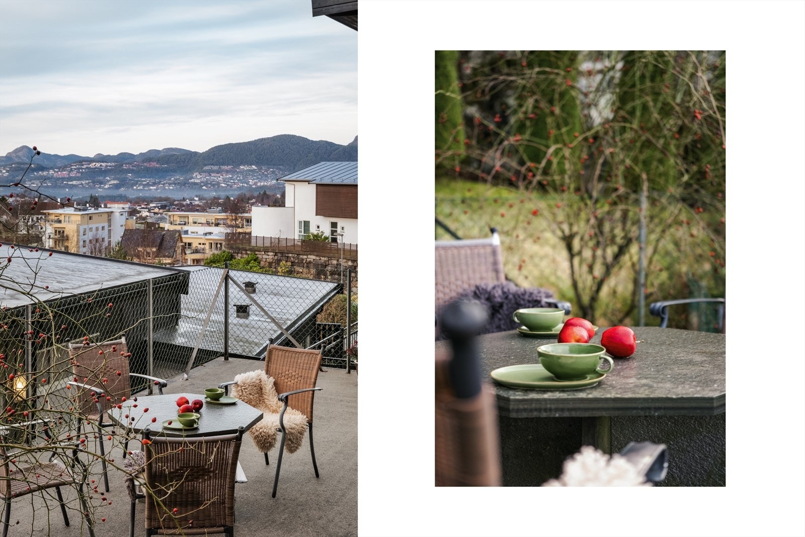 Solrik og skjermet uteplass uten innsyn. Galleribilde