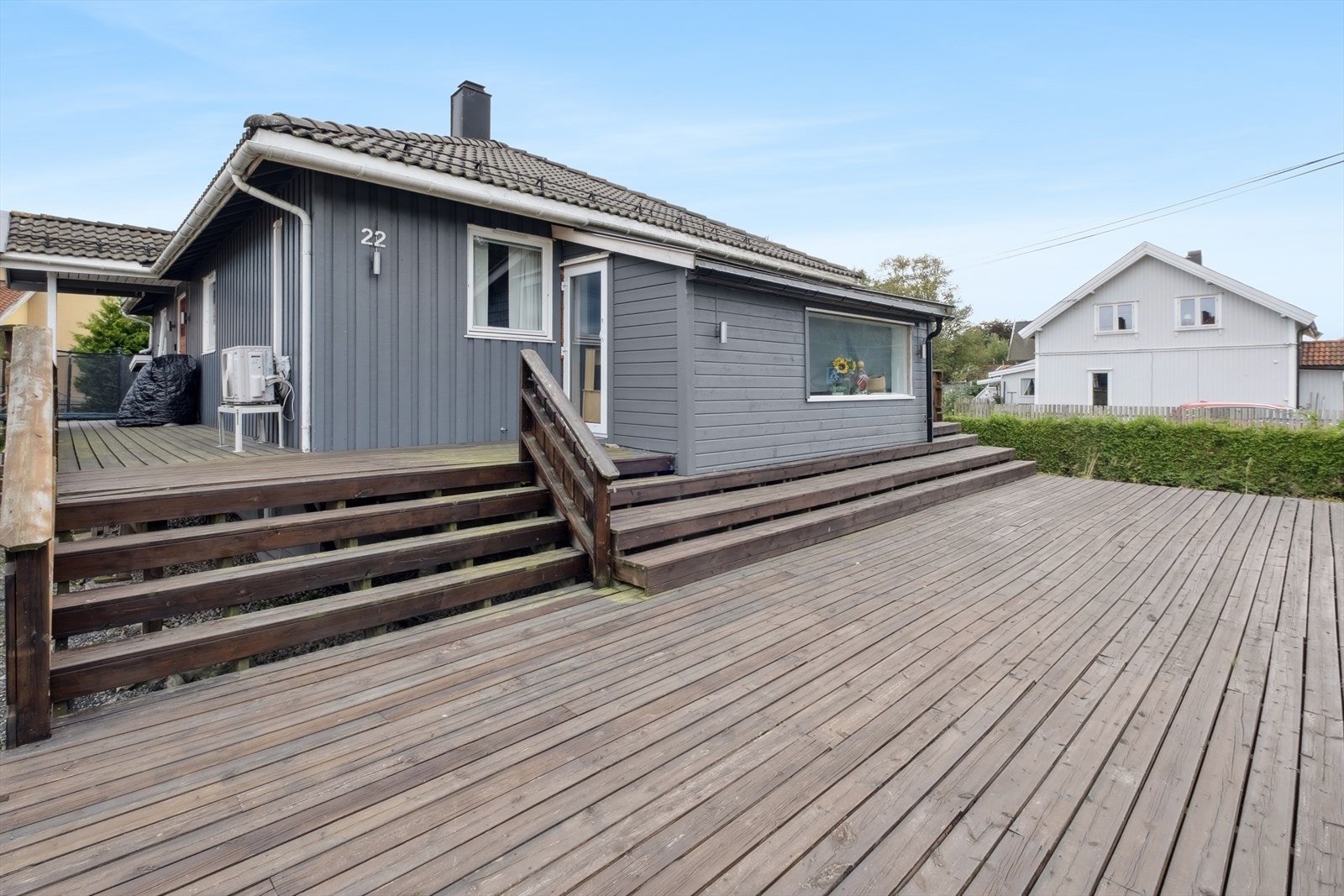 Terrassen er på hele 106 m². Galleribilde