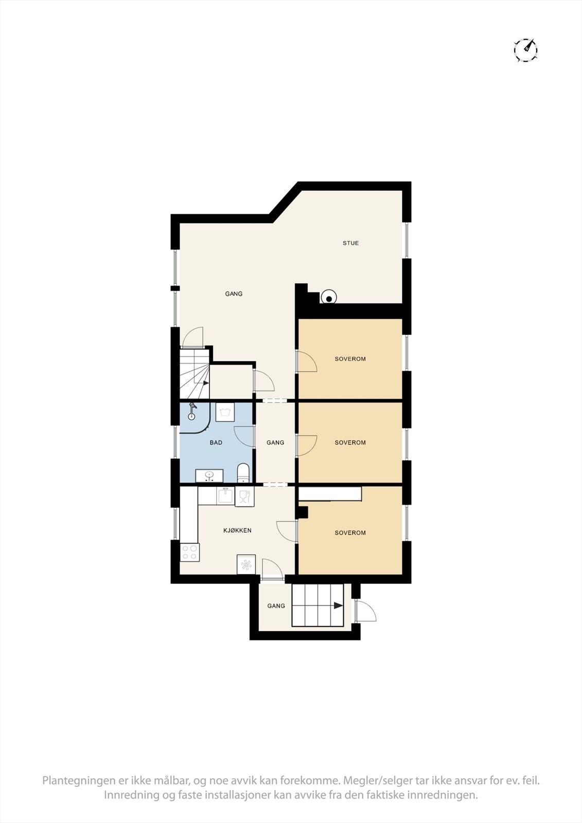 Plantegning kjeller. Galleribilde