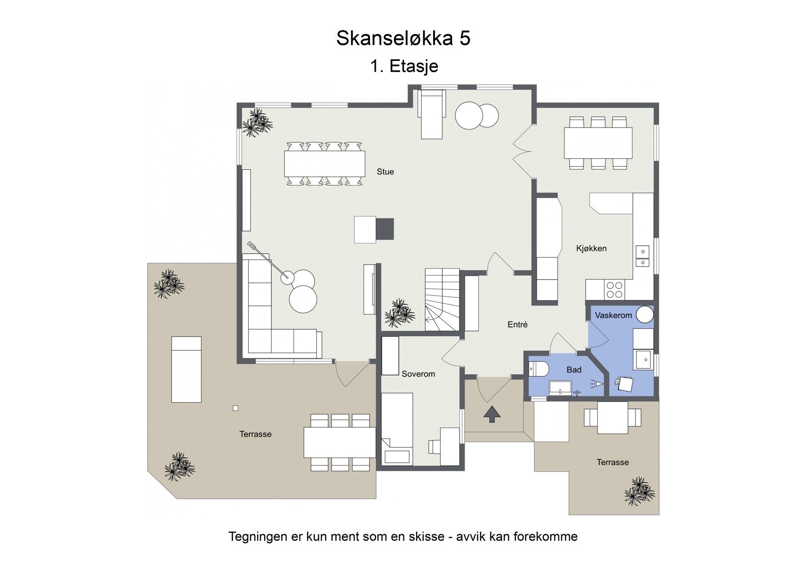 Planskisse 1. Etasje Galleribilde