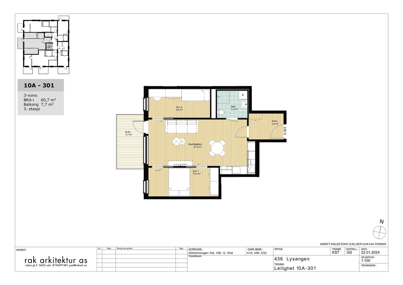 Planskisse Galleribilde