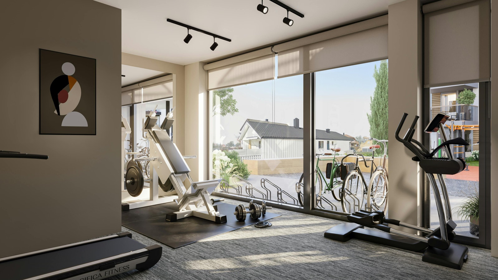 *ILLUSTRASJON Treningsrom Galleribilde