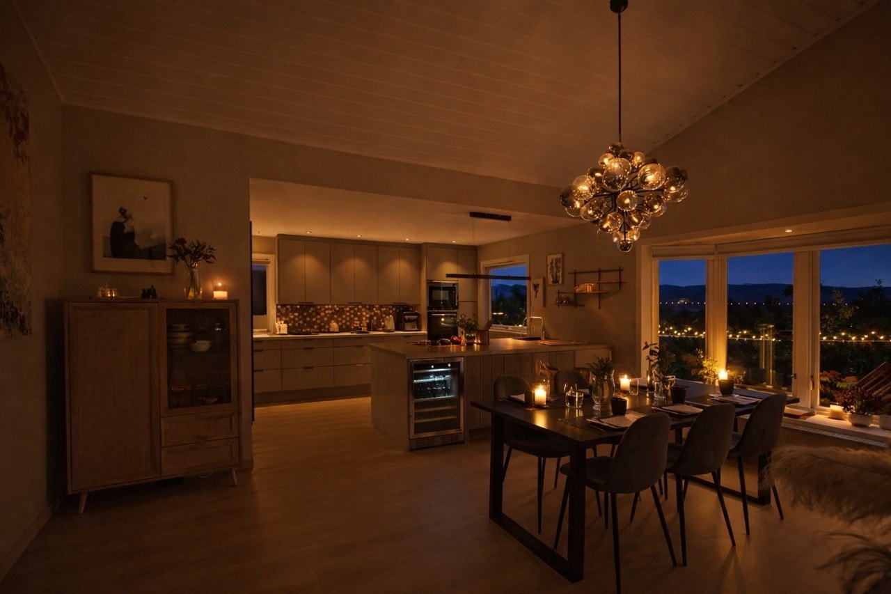 Kveldsstemning - Bilde er AI generert Galleribilde