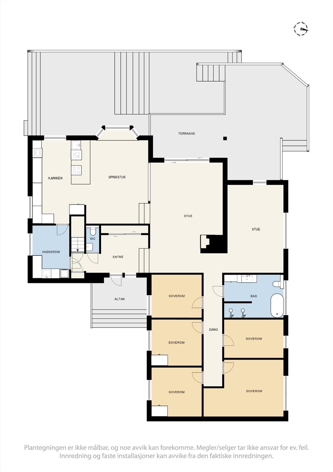 Planskisse hovedplan Galleribilde