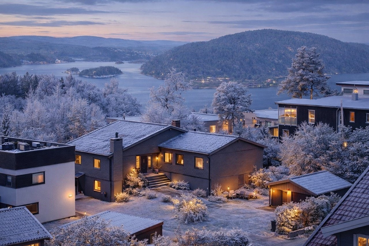 DNB Eiendom v/ Joachim Norum og Beate Ellingsen ønsker velkommen til Tussefaret 6B! Bilde er AI generert Galleribilde