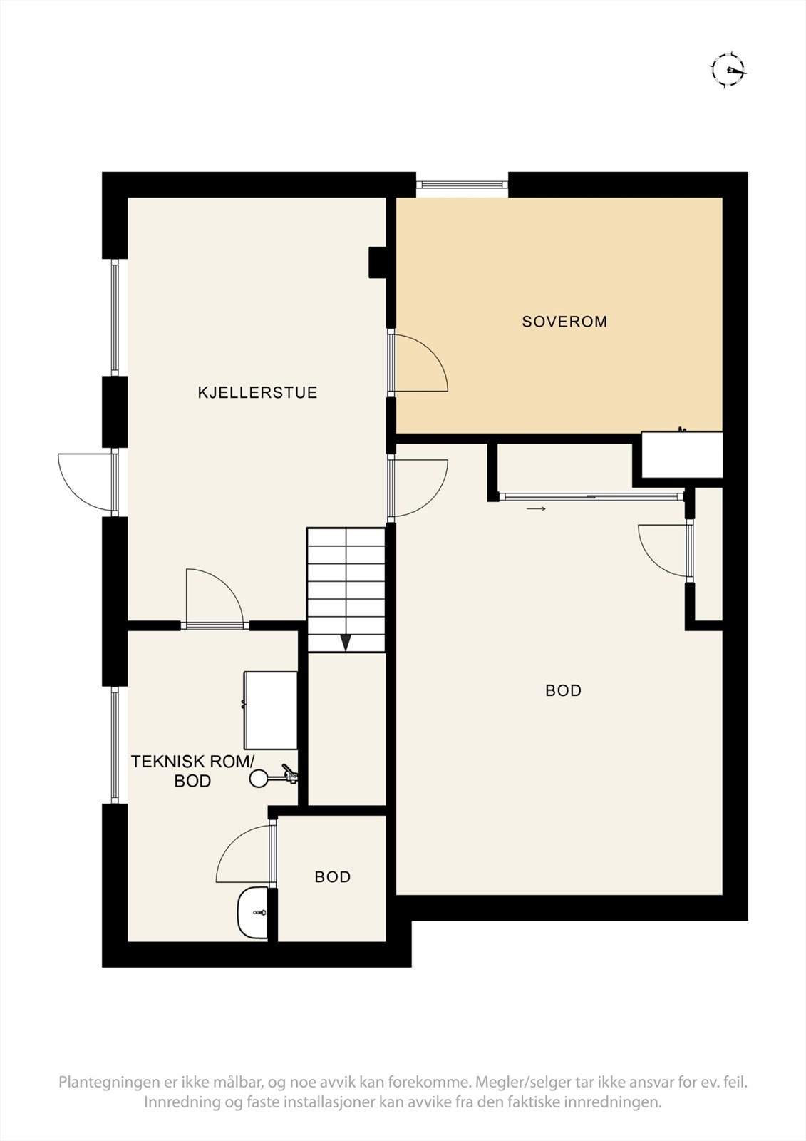 Planskisse kjelleretasje Galleribilde