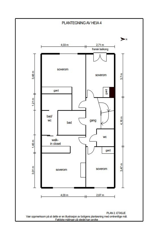Plantegning 2. etasje. Galleribilde