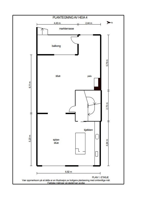 Plantegning 1. etasje. Galleribilde