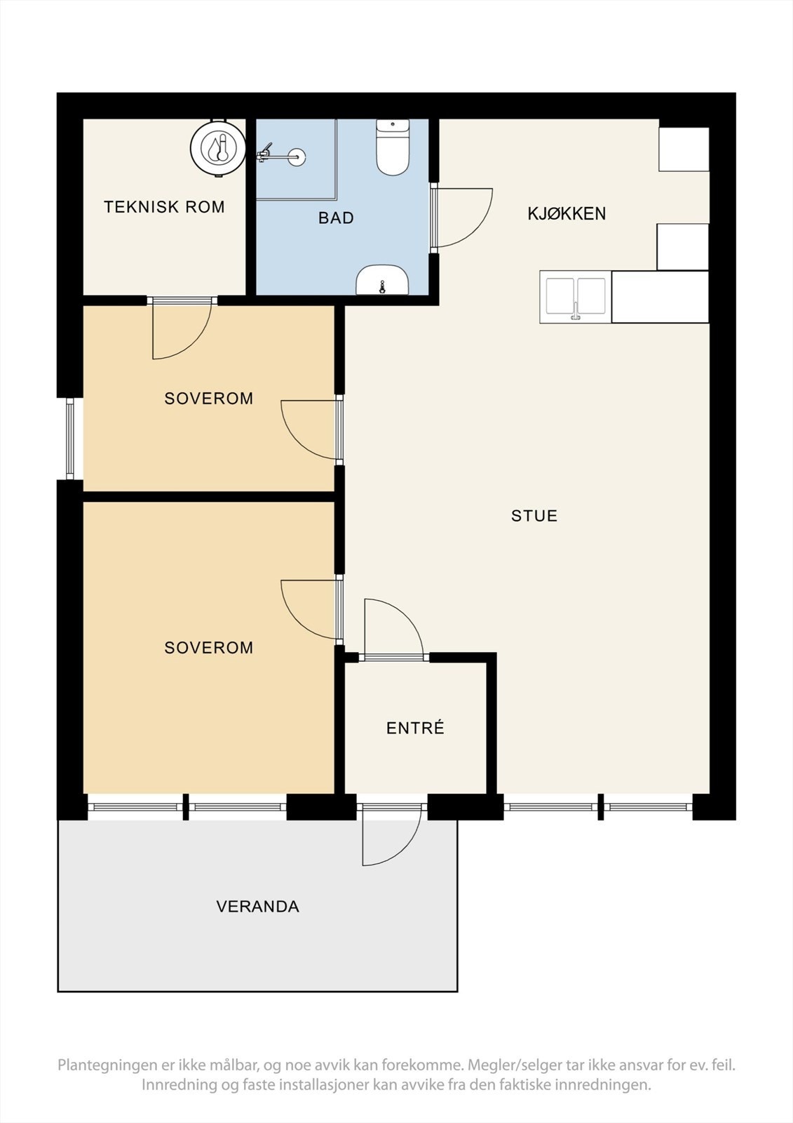 Plantegning Galleribilde