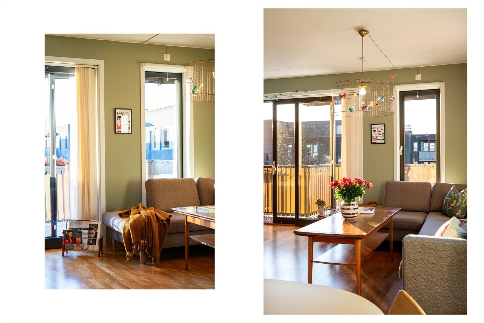 Leiligheten har store vinduer i flere retninger som bidrar til flotte, naturlige lysinnslipp. Galleribilde