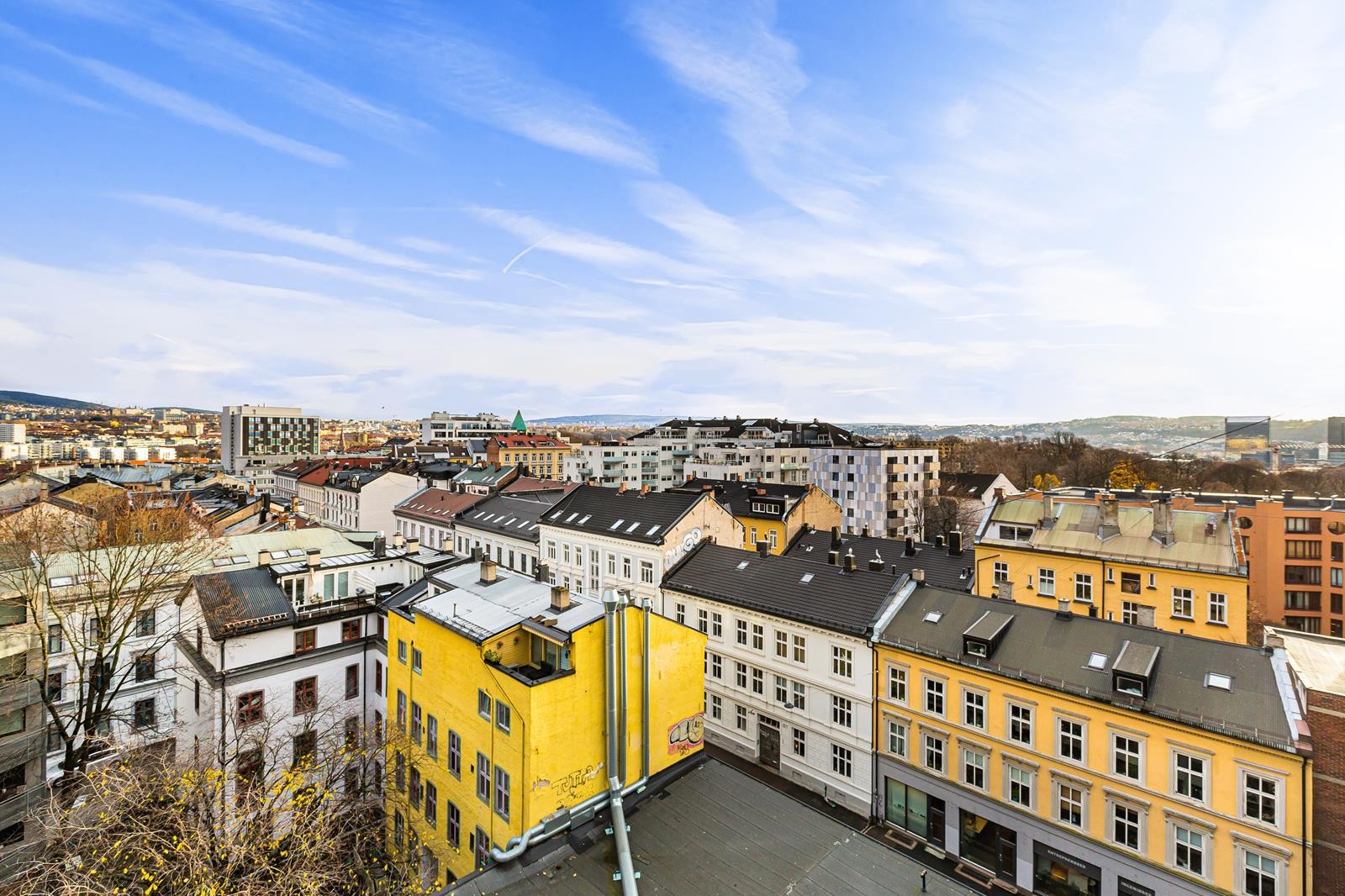 Utsikt fra leiligheten. Galleribilde