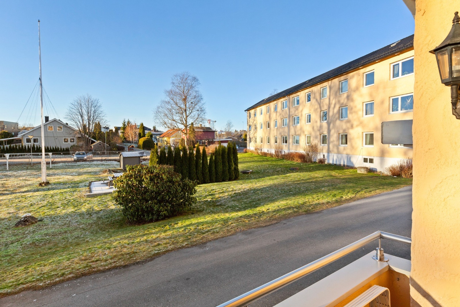 Flotte fellesområder og ingen gjenboere gir en fin utsikt. Galleribilde