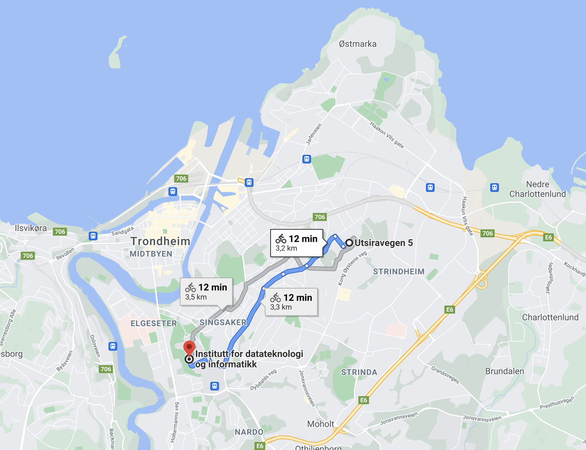 Gang og sykkelavstand til det meste Galleribilde