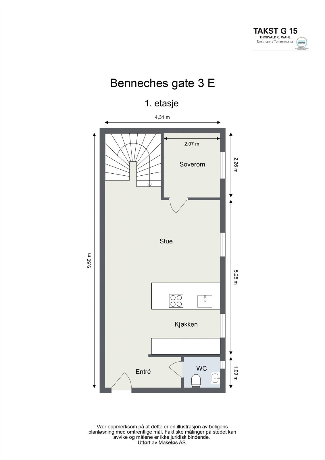 Plantegning av 1. etasje. Galleribilde