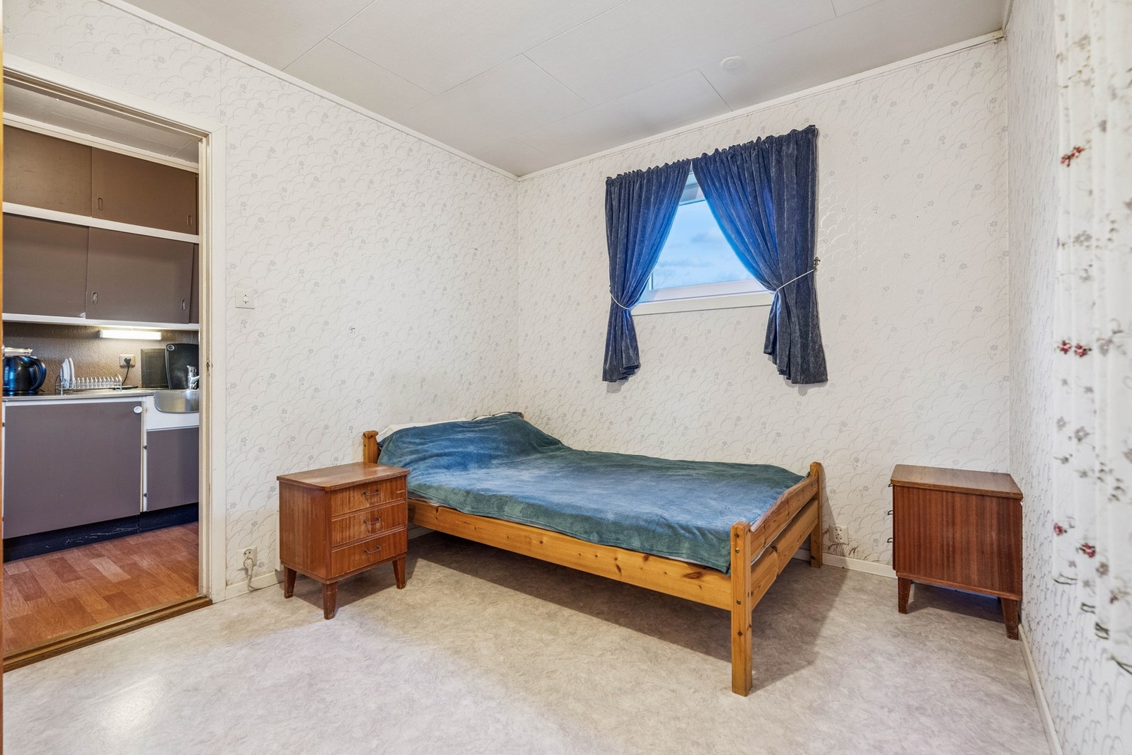 Soverom i sokkelleilighet. Galleribilde