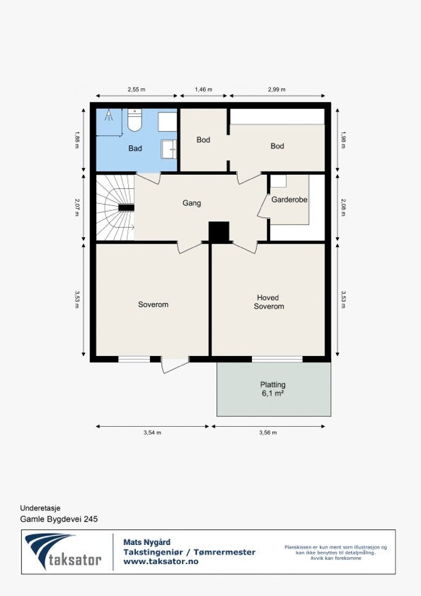Planskisse - Underetasje Galleribilde
