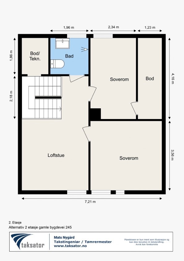 Alternativ planskisse - Overetasje Galleribilde