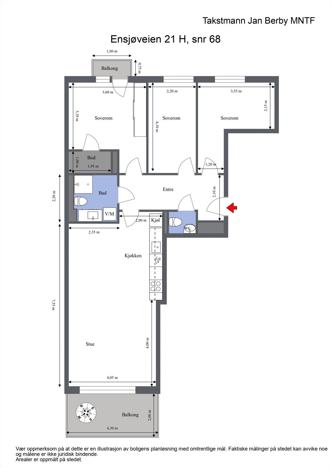Planskisse. I tillegg medfølger bod i kjeller og opsjon på kjøp av garasjeplass i garasjeanlegget. Galleribilde