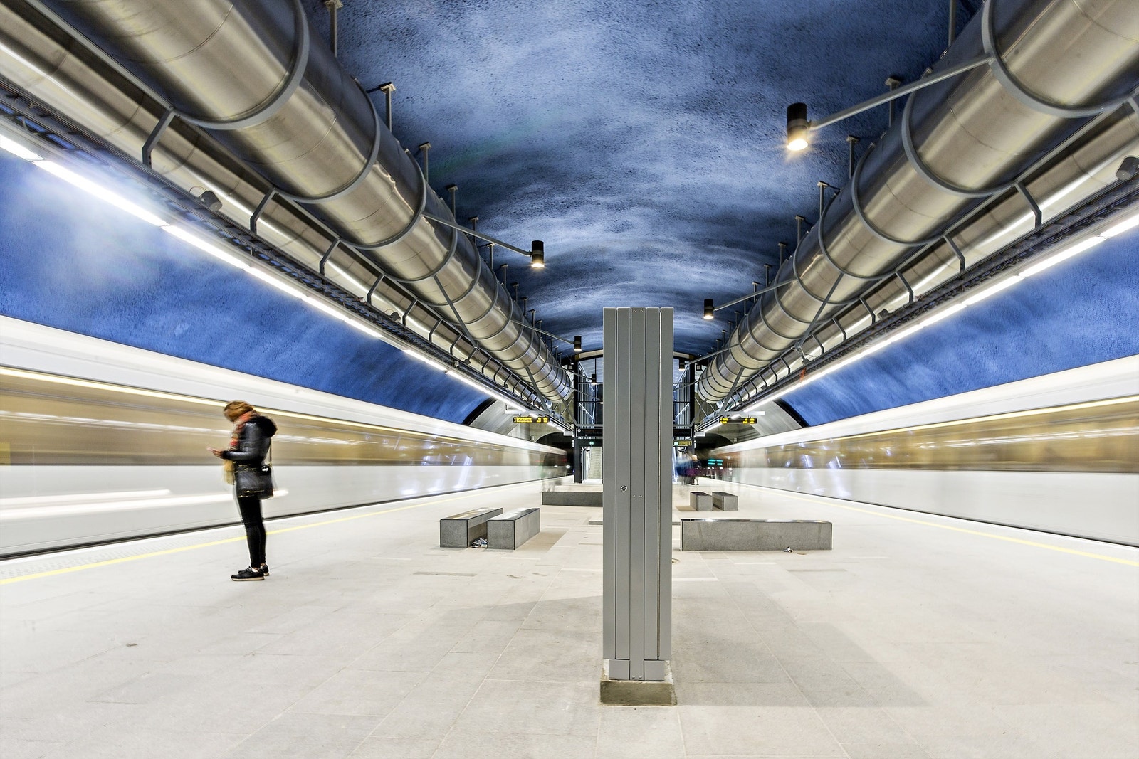Løren t-banestasjon - linje 4 - Vestli-Storo-Majorstua-Helsfyr-Bergkrystallen Galleribilde