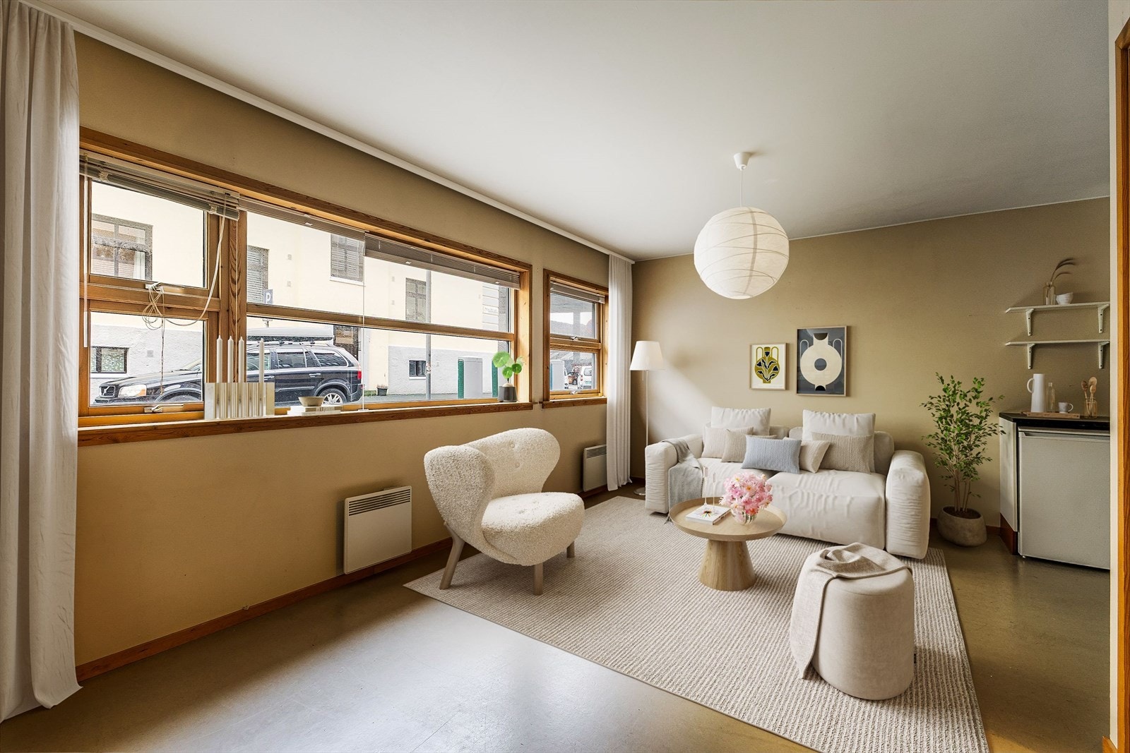 Digital styling av stue Galleribilde